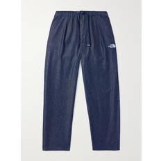 The North Face Jeans The North Face Straight-Leg Logo-Embroidered Belted Jeans Men Blue