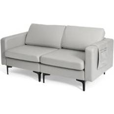 Costway Modern Couch Loveseat Sofa 2 Seater