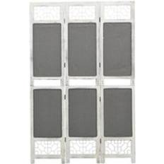 Grey Room Dividers BERKFIELD HOME 3-Panel Room Divider