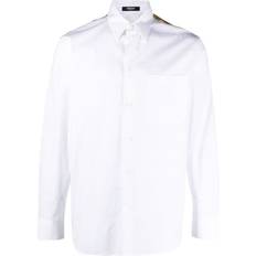 Versace Shirts Versace Barocco-panel cotton shirt men Cotton/Silk White