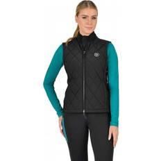 Equestrian Vests Dublin Quinn Womens Quilted Bodywarmer Black