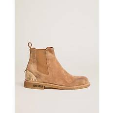 GOLDEN GOOSE Men Boots GOLDEN GOOSE Bottines Chelsea John En Daim Caramel