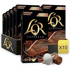 L'OR Espresso Chocolate Flavour Coffee Pods X10 Total 10pcs