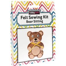 Sewing Project Kits Needlework Kits Hobbycraft Sitting Bear Felt Sewing Kit