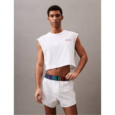 Calvin Klein Men Shorts Calvin Klein Men's Intense Power Pride Sleep Shorts White