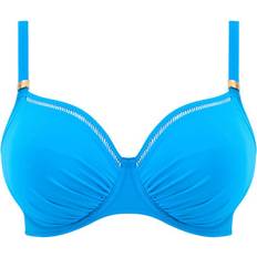 Blue Bikini Tops Fantasie East Hampton Underwired Gathered Full Cup Bikini Top Metallic