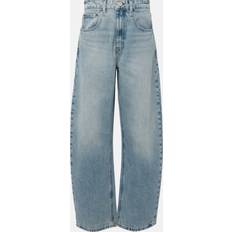 Frame High-rise barrel-leg jeans blue 28