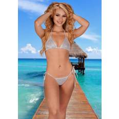 Women Bikini Sets Sparkling Bikini Set Silver