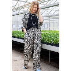 Black Colour Bukser Black Colour BCLuna Straight Pant LIGHT LEOPARD