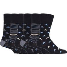 Gentle Grip Gentle Grip Pairs Mens Non Elastic Socks MGG547 Black Cotton 6-11