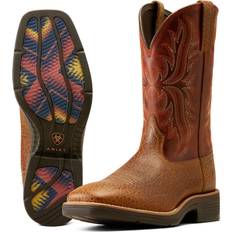 Ariat Ridgeback Embroidered Square Toe Cowboy Boots Brown 11.5 EE