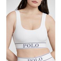 Polo Ralph Lauren Uni Soutiens-gorge Polo Ralph Lauren Seamless Cropped Scoopneck Tank in White Cloud