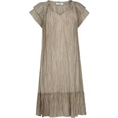 Gråa - Knälånga klänningar Co'Couture Sunrise Crop Soft Dye Dress - Walnut