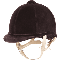 Brown Riding Helmets Charles Owen Fian Riding Hat Brown With Flesh 6.3/4