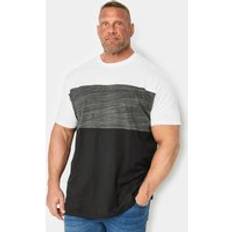 Kam T-shirts Kam Mens Big & Tall Charcoal Grey Cut & Sew Tshirt Big & Tall