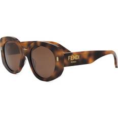 Fendi Unisex Sunglasses Fendi Roma FE40137I Round Sunglasses - Tortoise Blonde