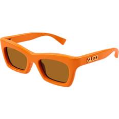 Gucci Orange Sunglasses Gucci Butterfly Style Sunglasses - Orange
