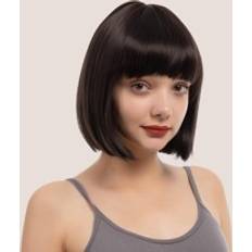 Shein "short black wavy wig with bangs for women Cosplay
