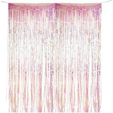 Doorway Party Curtains Koyal Wholesale Holographic Foil Disposable Party Door Curtain Backdrop in Brown Wayfair