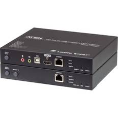 Aten USB True 4K HDMI HDBaseT 3.0 KVM Extender USB, KVM Switch, Schwarz