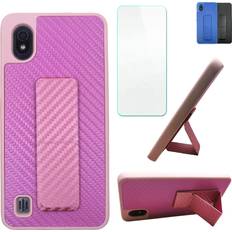 Aroepurt Boost Mobile Bounce 4G Case Compatible with Boost Bounce 4G Phone Case SL201D Case Cover [with Tempered Glass Screen Protector][Removable Adhesive Magnetic Bracket] Pink