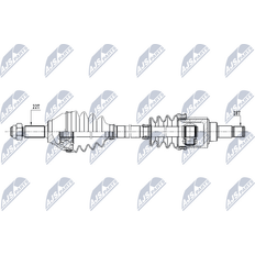 NTY Drivaxel NPW-VW-155