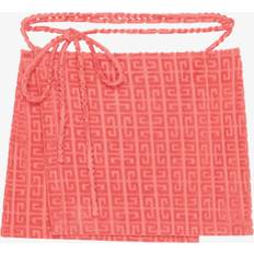 Orange Skirts Givenchy Wrap mini skirt in 4G cotton towelling CORAL