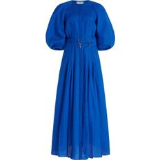 Linen - Men Dresses Gabriela Hearst Elea Pleated Dress Aloe Linen