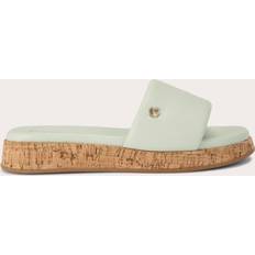 Green Heeled Sandals Carvela Women's Sandals Pale Green Synthetic Cloud Mule