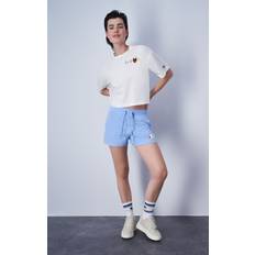 Champion Donna Shorts Champion Shorts Icons Con Tasche Blu Donna