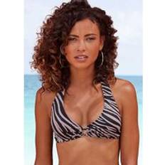 Zebra Bikini Tops Lascana Zebra Print Triangle Bikini Top with Decorative Ring