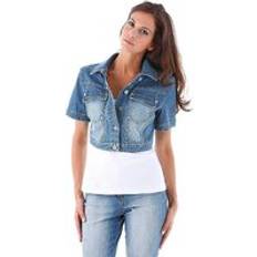 Aniston Cropped Denim Jacket