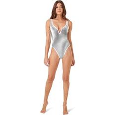 Gray - Women Swimwear L*Space Coco One Piece Swimsuit Sail Along Stripe