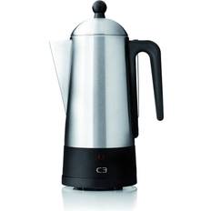 6 Kobber Kaffemaskiner C3 Design Eco 6 Cup Brushed Steel