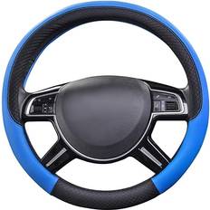 Car Pass Line Rider Microfiber Leather Sporty Steering Wheel Cover