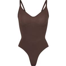 SKIMS Seamless Sculpt Thong Bodysuit - Cocoa