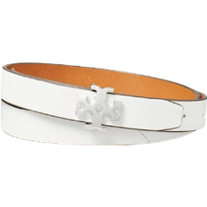 Tory Burch Logo Belt - Optic White