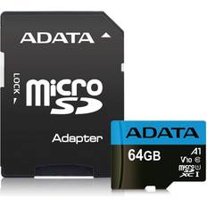 Adata Memory Cards Adata Premier microSDXC Class 10 UHS-I U1 V10 A1 85/25MB/s 64GB +Adapter