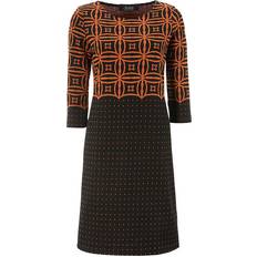 Aniston Selected Print Jersey Dress - Black