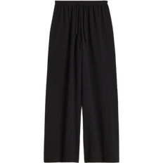 H&M Wide Pull On Trousers - Black