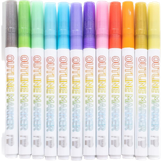 Markers Incraftables Outline Glitter Markers 12-pack