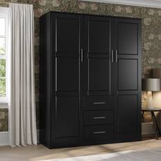 Palace Imports Cosmo Black Wardrobe 56.2x72"