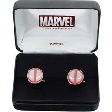 Gioielli Marvel Deadpool Logo Stainless Steel Enamel Cufflinks