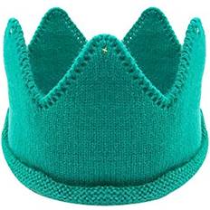 Turquoise Beanies Children's Clothing Wrapables Baby Boy & Girl Birthday Party Knitted Crown Headband Beanie Cap Hat, Teal