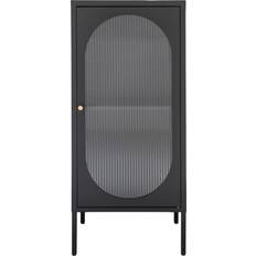 House Nordic Adelaide Black Glass Cabinet 50x110cm