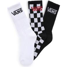 Vans Boys Classic Crew Socks 3 Pack Black & White KIDS 13.5-UK