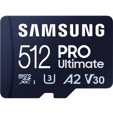 512 Go - microSDXC Cartes mémoire Samsung Pro Ultimate microSDXC UHS-I U3 V30 A2 512GB