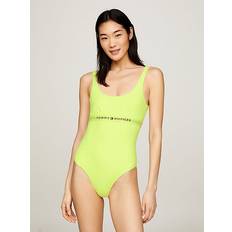 Tommy Hilfiger L Swimsuits Tommy Hilfiger Original Square Neck One-Piece Swimsuit FADED LIME