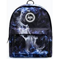 Hype Bags Hype Unisex Black Blue Flame Crest Backpack