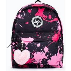 Hype Bags Hype Unisex Black Pink Splat Crest Backpack